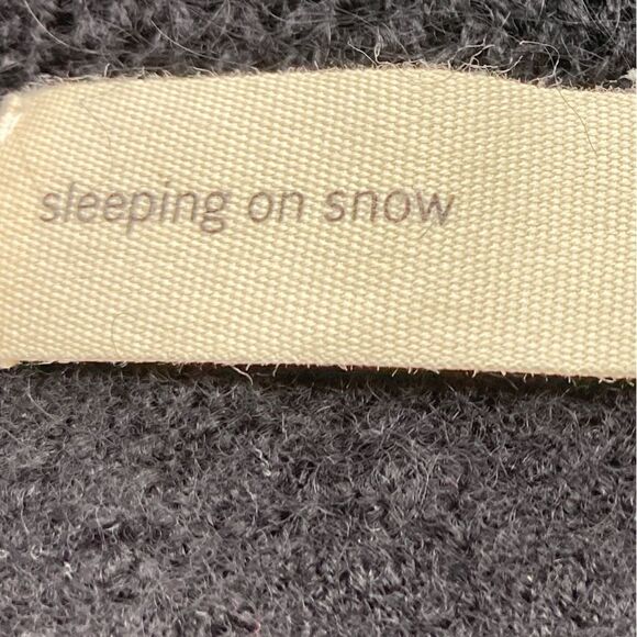 Antropologie/Sleeping On Show Mohair Wool Tavan Black Cardigan Open Front SZ XL - Picture 8 of 12